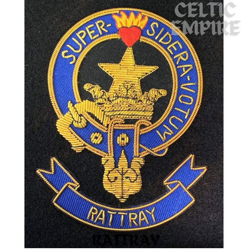 Rattray Scottish Family Clan Embroidered Crest