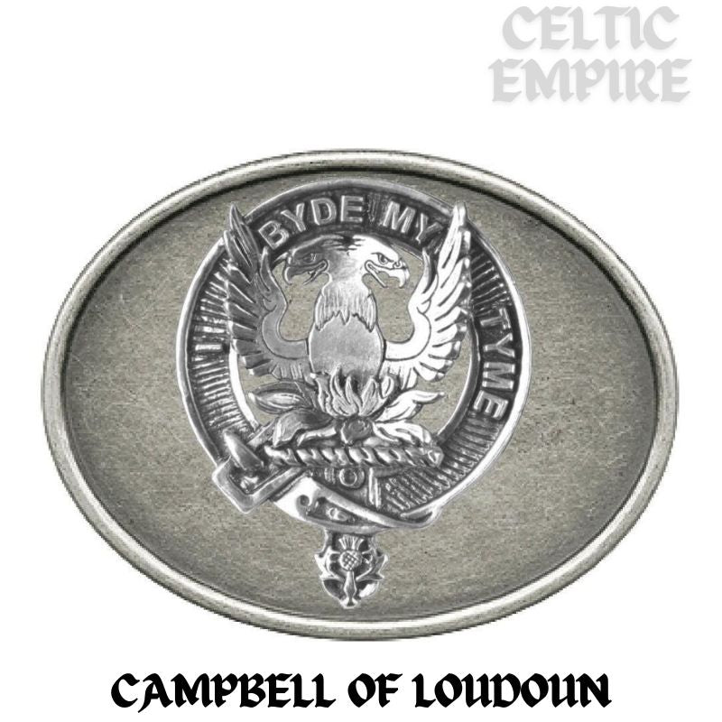 Campbell Loudoun Family Clan Crest Regular Buckle