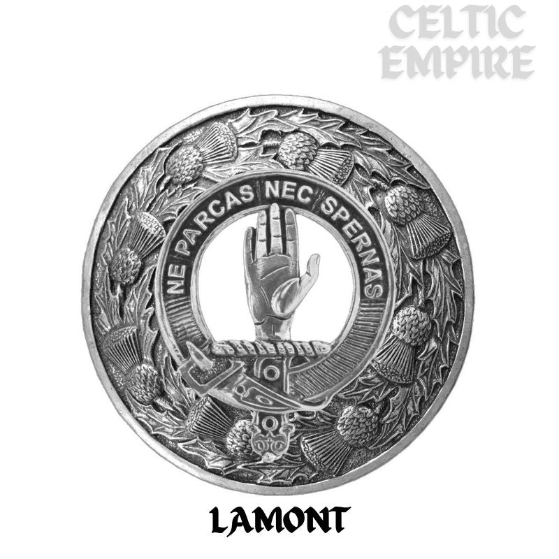 Lamont Family Clan Badge Scottish Plaid Brooch