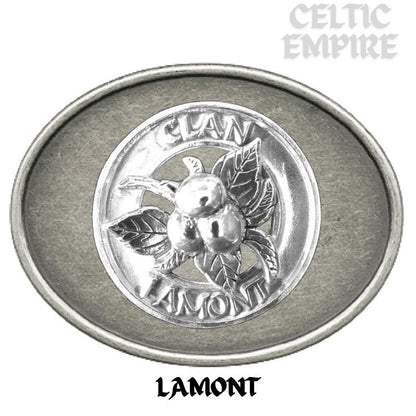 Lamont Crabapple Family Clan Crest Regular Buckle