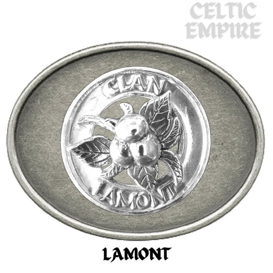 Lamont Crabapple Family Clan Crest Regular Buckle