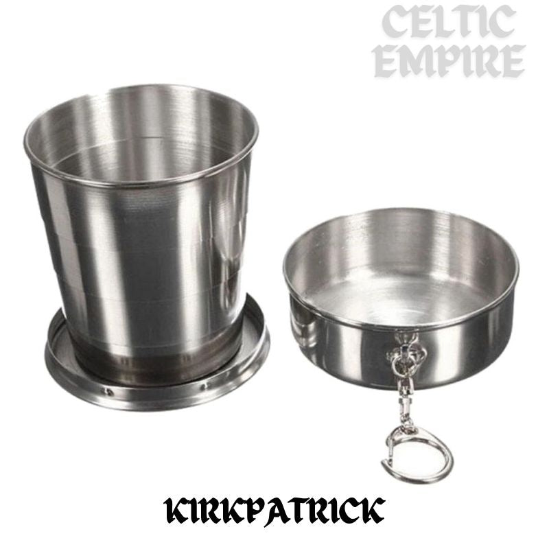 Kirkpatrick Scottish Family Clan Crest Folding Cup Key Chain