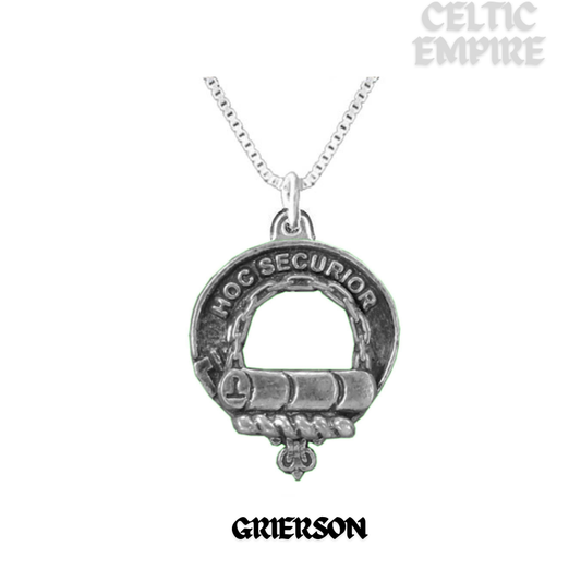 Grierson Family Clan Crest Scottish Pendant