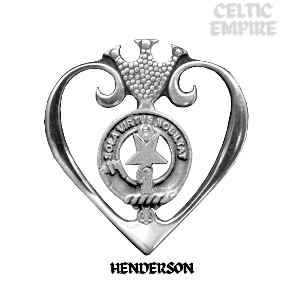 Henderson Family Clan Crest Luckenbooth Brooch or Pendant