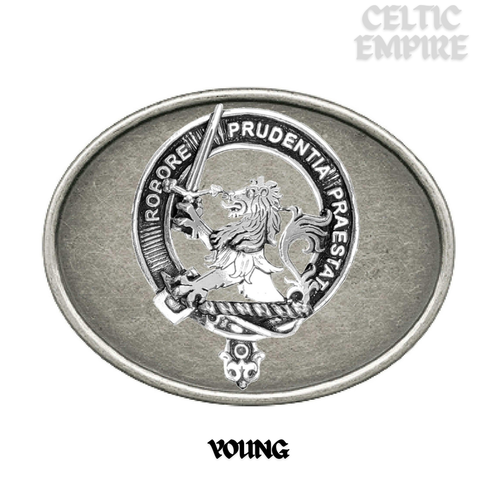 Young Family Clan Crest Regular Buckle