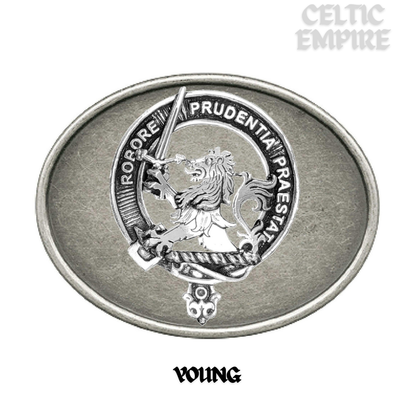 Young Family Clan Crest Regular Buckle