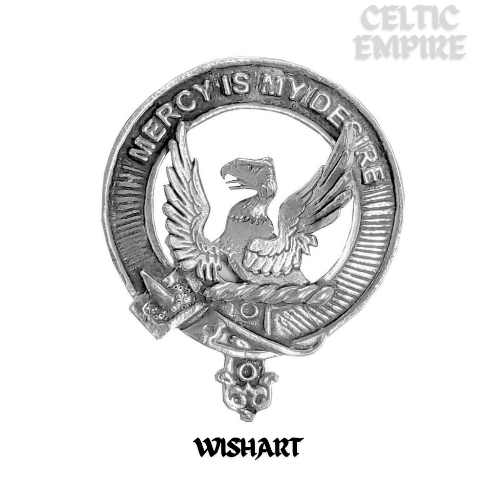 Wishart Family Clan Crest Badge Whiskey Decanter