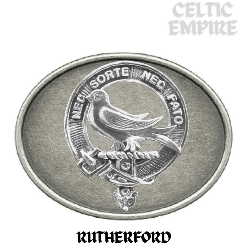 Rutherford Family Clan Crest Regular Buckle