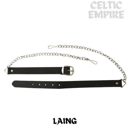 Laing (Dove) Scottish Family Clan Badge Sporran, Leather