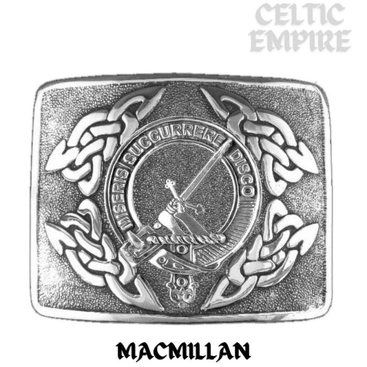 MacMillan Family Clan Crest Interlace Kilt Belt Buckle