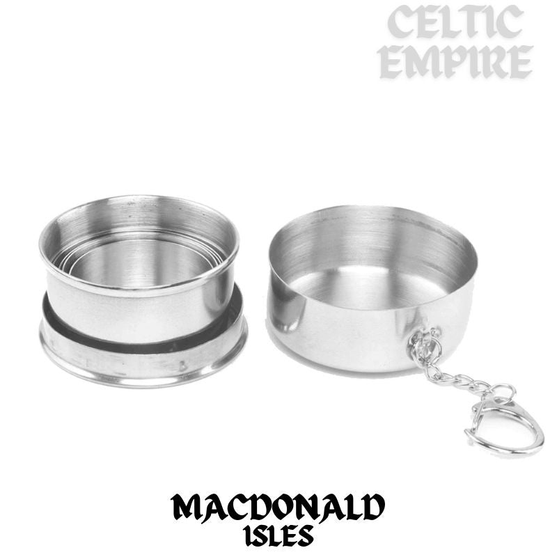 MacDonald (Isles) Scottish Family Clan Crest Folding Cup Key Chain
