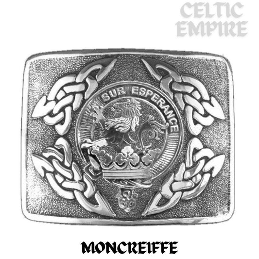 Moncreiffe Family Clan Crest Interlace Kilt Belt Buckle