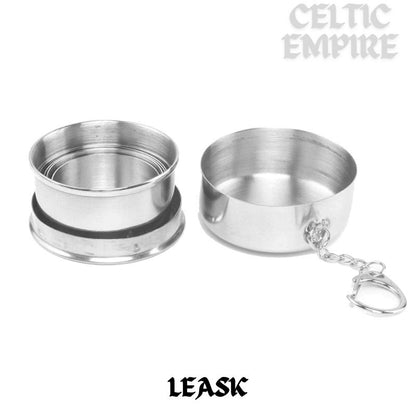 Leask Scottish Family Clan Crest Folding Cup Key Chain