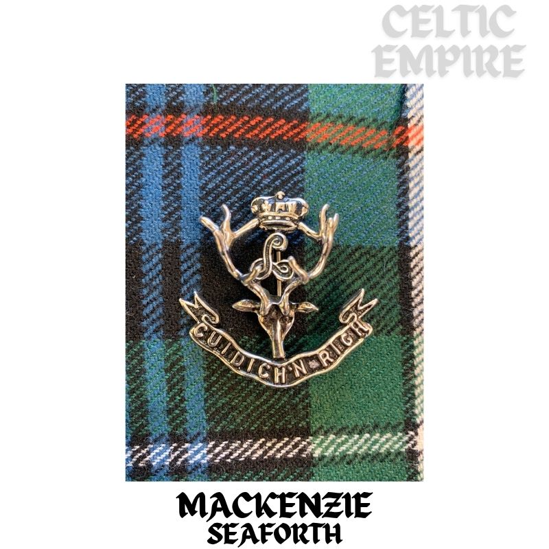 Seaforth Highlanders Ladies / Sweetheart Brooch - Sterling Silver