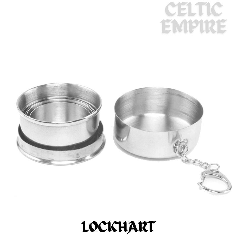 Lockhart Scottish Family Clan Crest Folding Cup Key Chain
