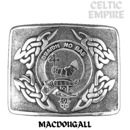 MacDougall Family Clan Crest Interlace Kilt Belt Buckle