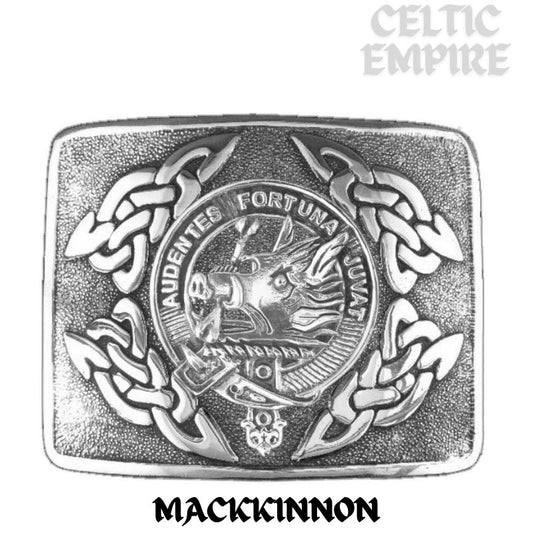 MacKinnon Family Clan Crest Interlace Kilt Belt Buckle