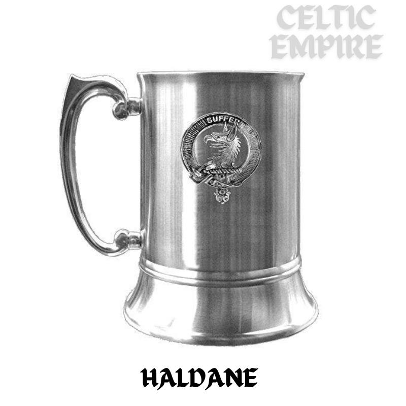 Haldane Scottish Family Clan Crest Badge Tankard