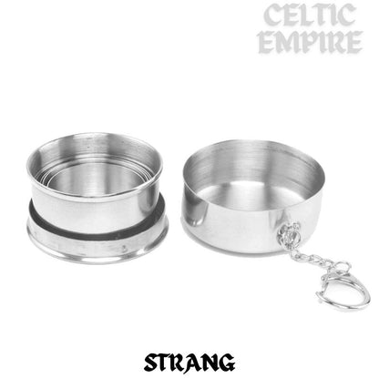 Strang Scottish Family Clan Crest Folding Cup Key Chain