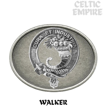 Walker Family Clan Crest Regular Buckle