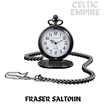 Fraser Saltoun Scottish Family Clan Crest Pocket Watch