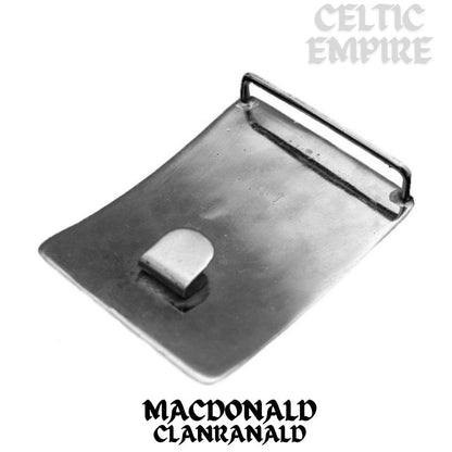 MacDonald Family Clanranald Family Clan Crest Interlace Kilt Belt Buckle