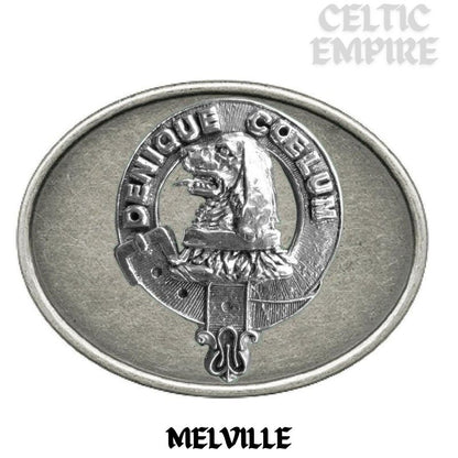 Melville Family Clan Crest Regular Buckle