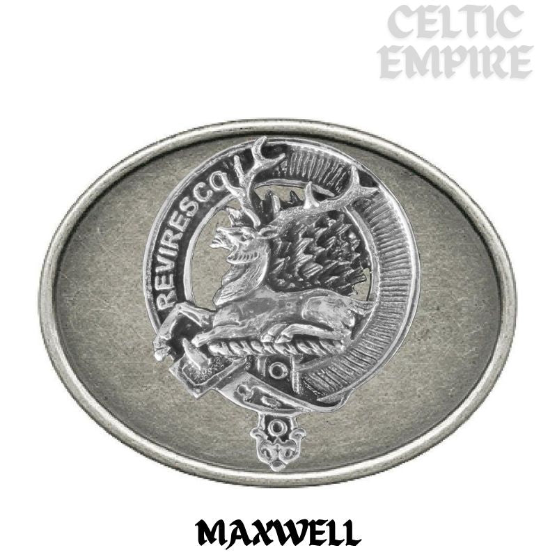 Maxwell Family Clan Crest Regular Buckle