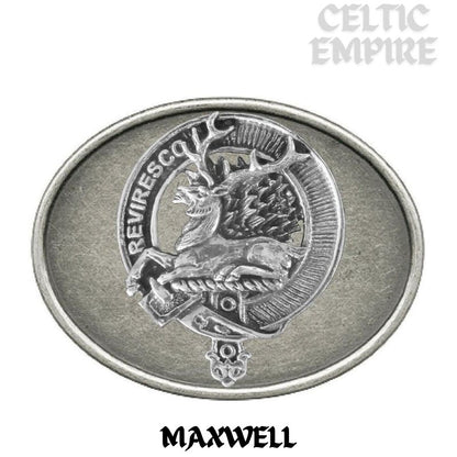 Maxwell Family Clan Crest Regular Buckle