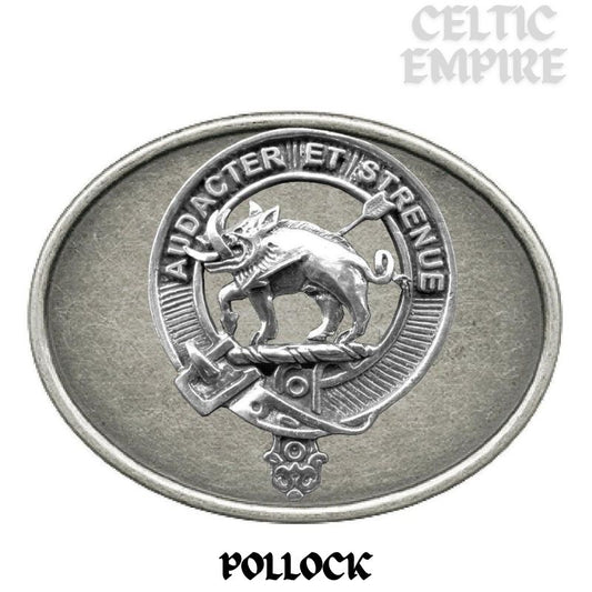 Pollock Family Clan Crest Regular Buckle