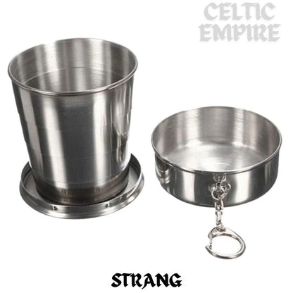 Strang Scottish Family Clan Crest Folding Cup Key Chain