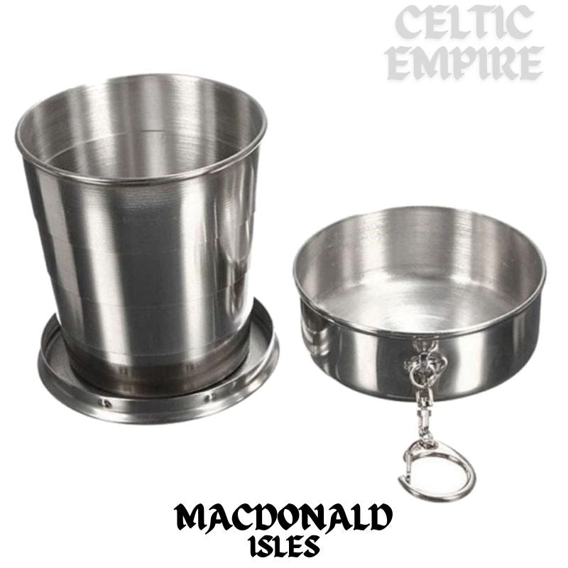 MacDonald (Isles) Scottish Family Clan Crest Folding Cup Key Chain