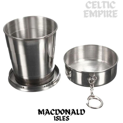 MacDonald (Isles) Scottish Family Clan Crest Folding Cup Key Chain