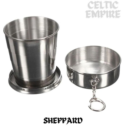 Sheppard Scottish Family Clan Crest Folding Cup Key Chain