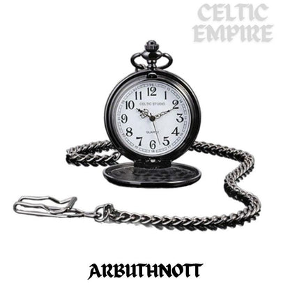 Arbutnott Scottish Family Clan Crest Pocket Watch