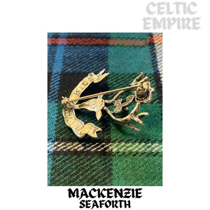 Seaforth Highlanders Ladies / Sweetheart Brooch - Sterling Silver