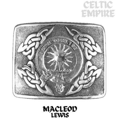 MacLeod (Lewis) Family Clan Crest Interlace Kilt Belt Buckle