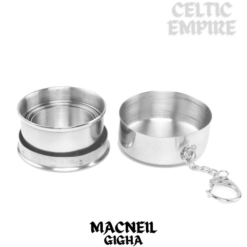MacNeill (Gigha) Scottish Family Clan Crest Folding Cup Key Chain