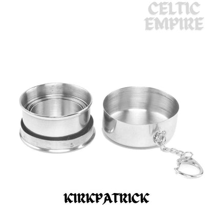 Kirkpatrick Scottish Family Clan Crest Folding Cup Key Chain