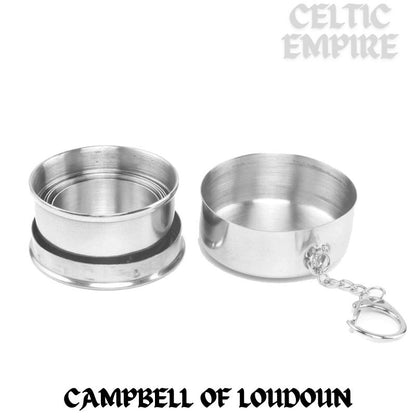 Campbell (Loudoun) Scottish Family Clan Crest Folding Cup Key Chain