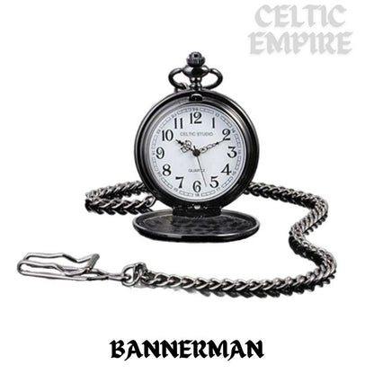 Bannerman Scottish Family Clan Crest Pocket Watch