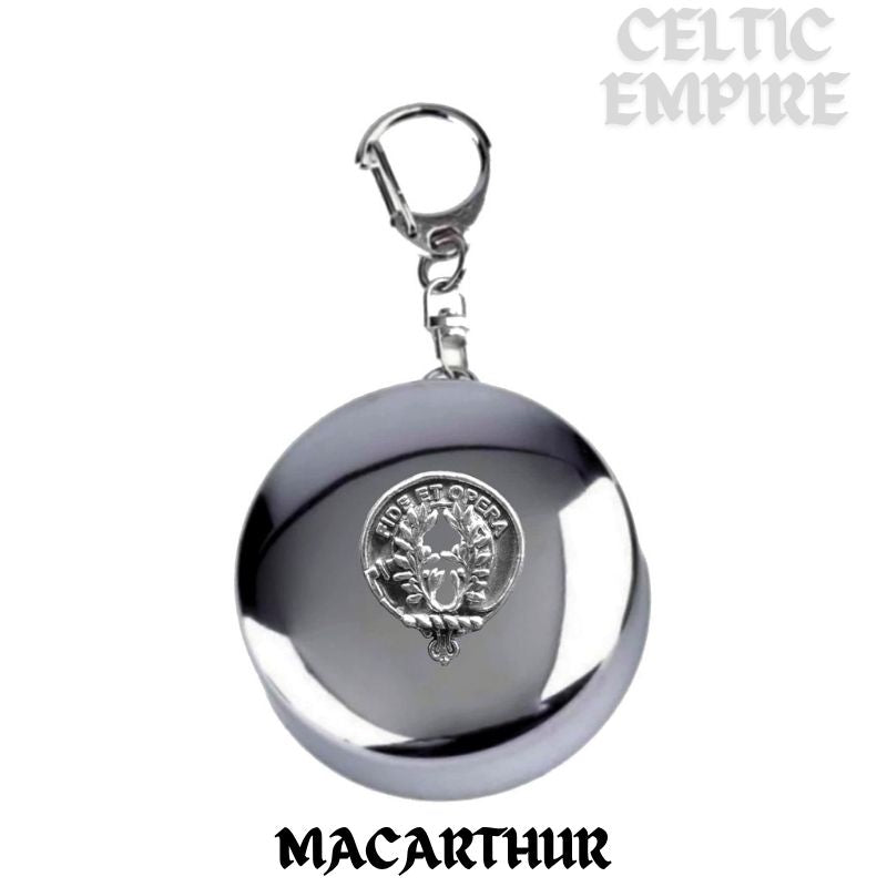 MacArthur Scottish Family Clan Crest Folding Cup Key Chain