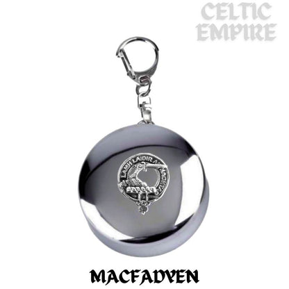 MacFadden Scottish Family Clan Crest Folding Cup Key Chain