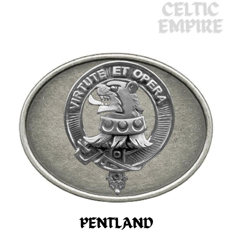 Pentland Family Clan Crest Regular Buckle