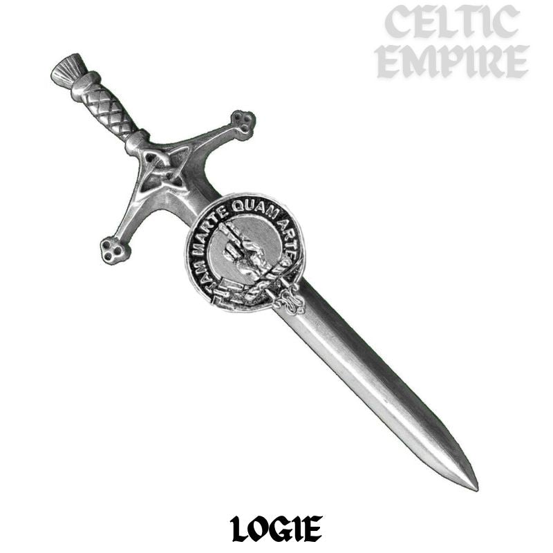 Logie Family Clan Crest Kilt Pin, Scottish Pin