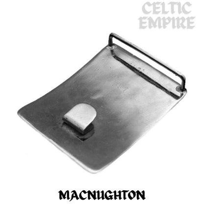 MacNaughton Family Clan Crest Interlace Kilt Belt Buckle