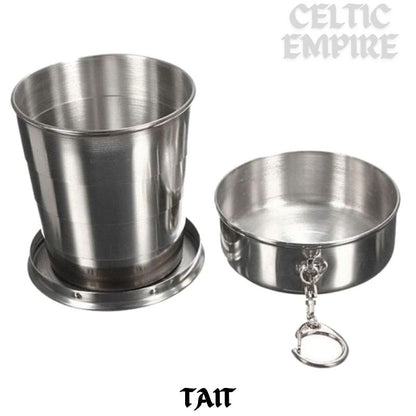 Tait Scottish Family Clan Crest Folding Cup Key Chain