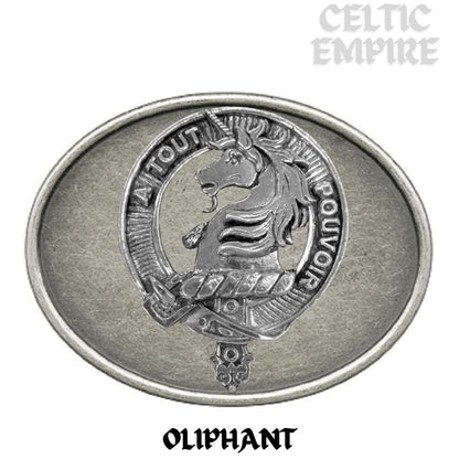 Oliphant Family Clan Crest Regular Buckle