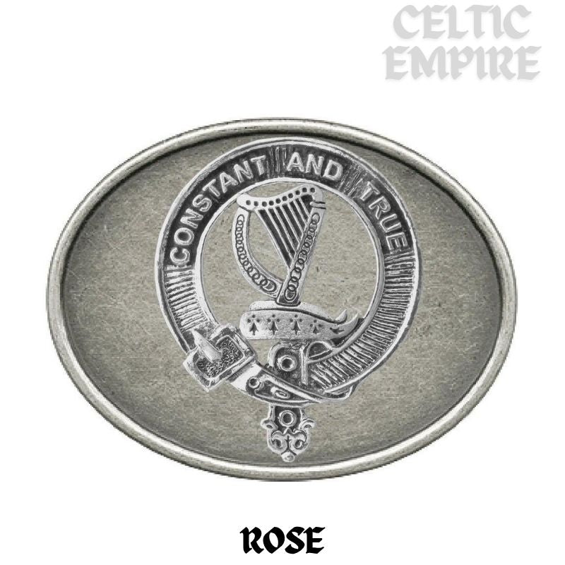 Rose Family Clan Crest Regular Buckle