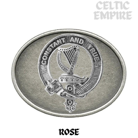 Rose Family Clan Crest Regular Buckle